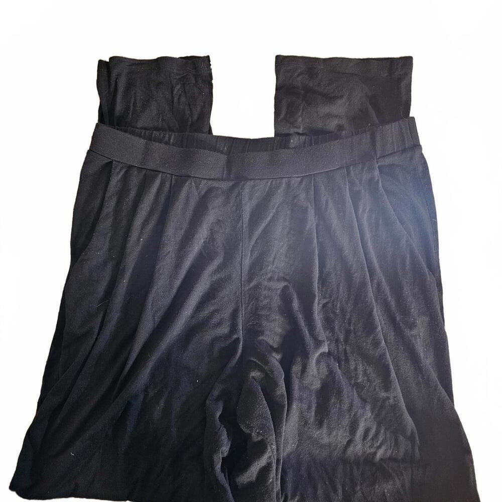Matty M Black Wide Leg Pants Size Large